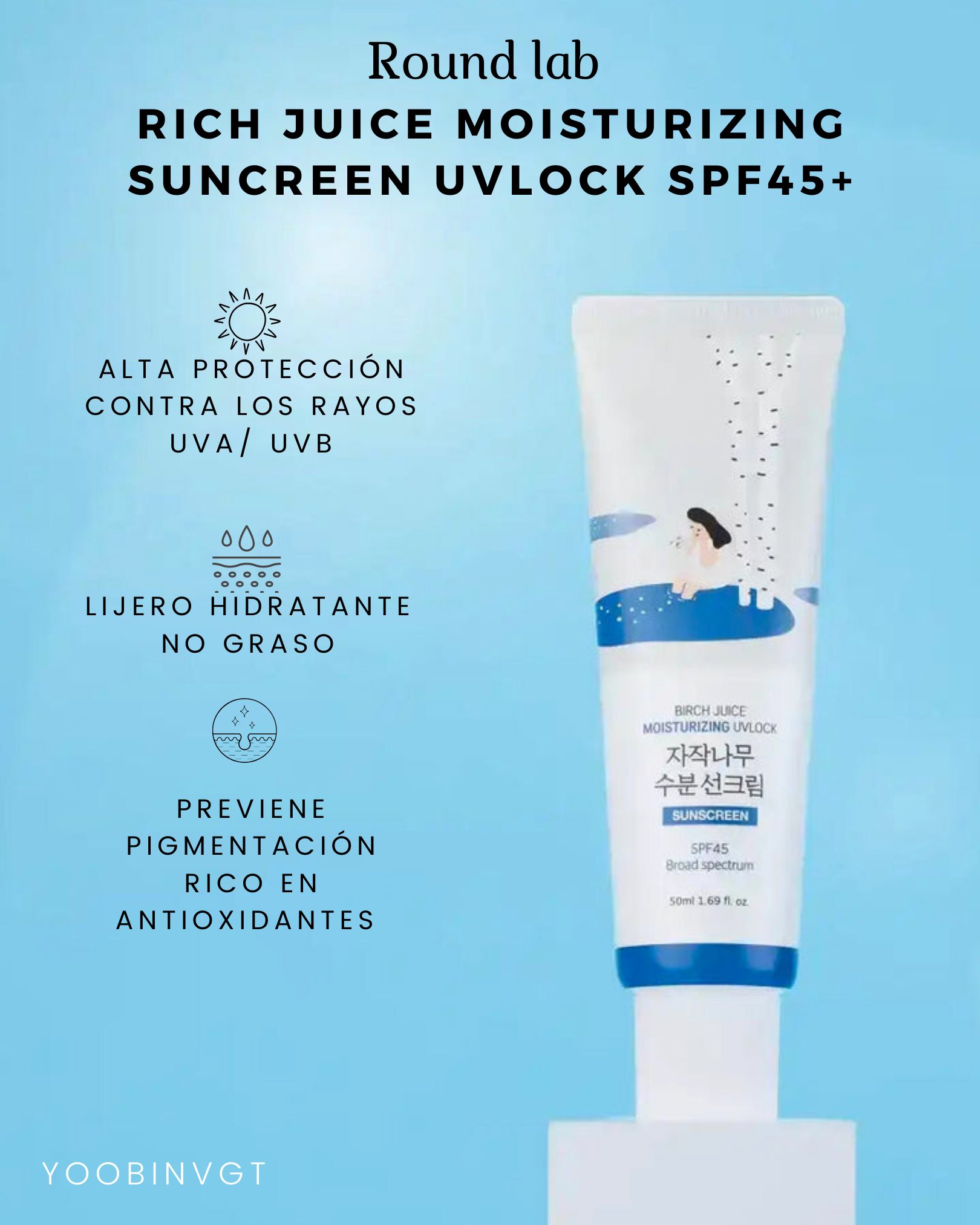 ROUND LAB JUICE MOISTURIZING SUNSCREEN SPF45