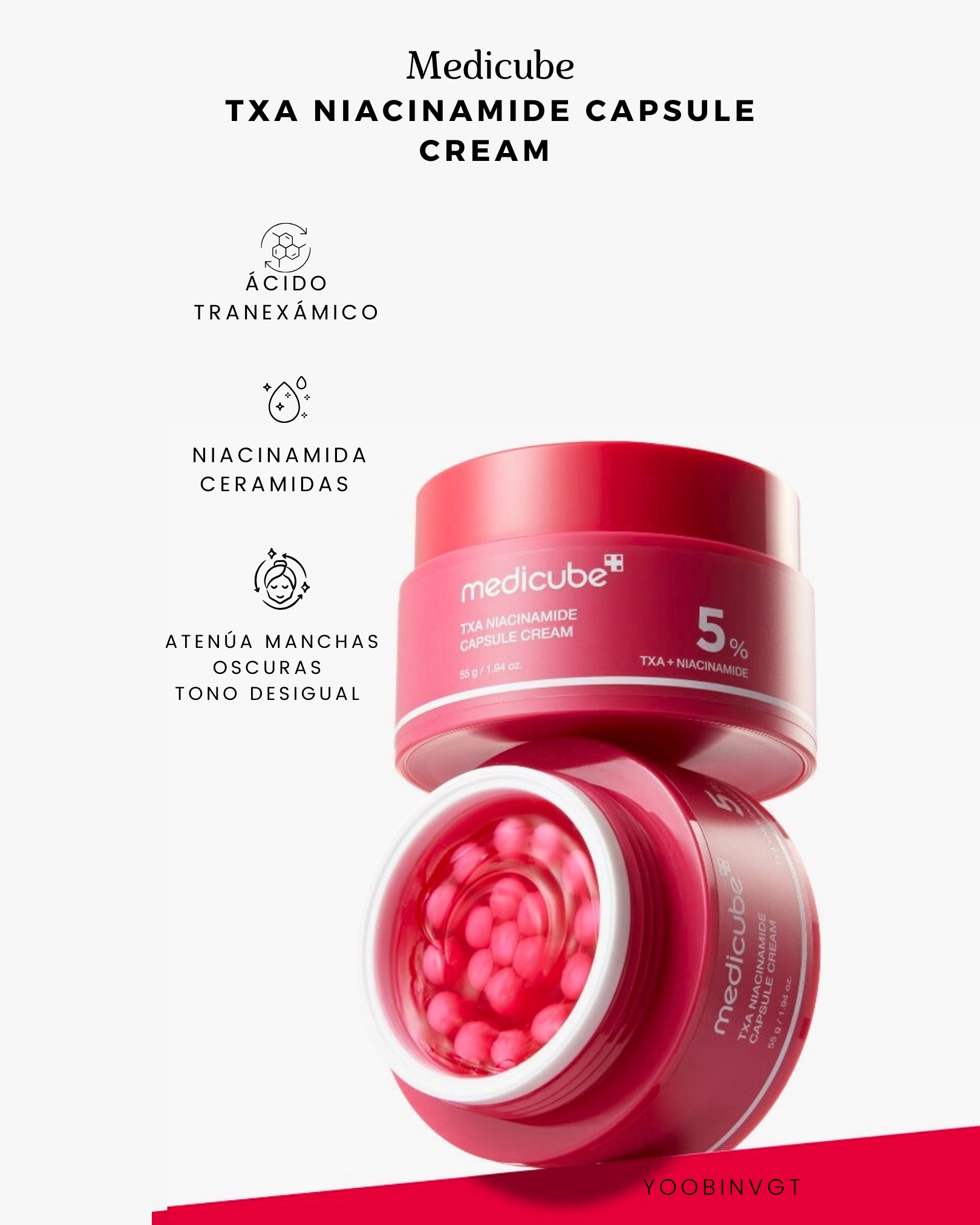 MEDICUBE  TXA NIACINAMIDE CAPSULE CREAM 5%