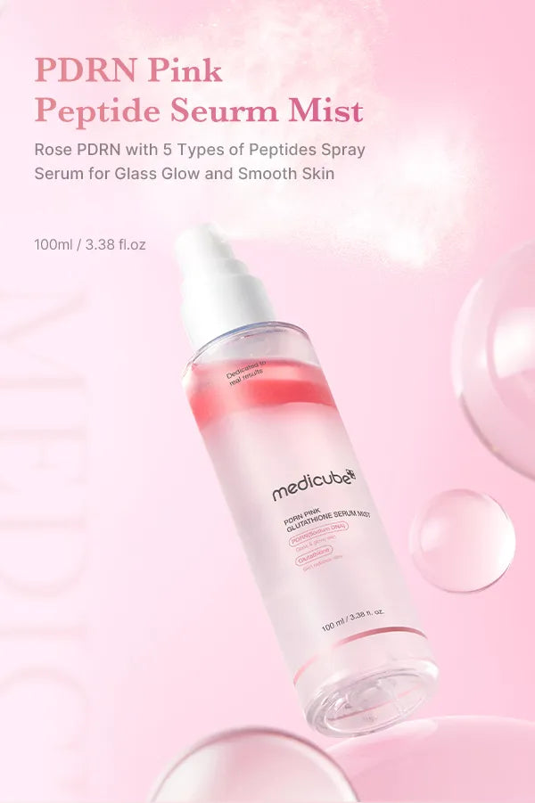 MEDICUBE MIST FACIAL PDRN PINK GLUTATHIONE SERUM MIST 30ML