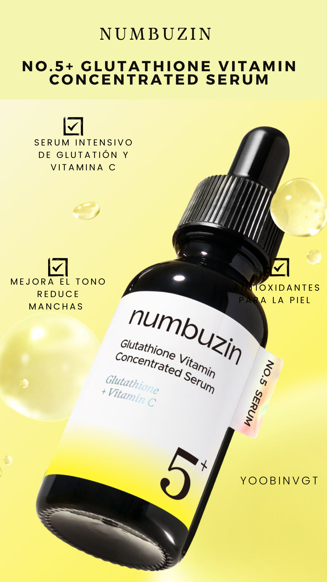 NUMBUZIN GLUTATHIONE VITAMIN CONCENTRATED SERUM